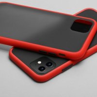 Мат Кейс твърд гръб за iPhone 11, 11 Pro, 11 Pro Max червен цвят, снимка 3 - Калъфи, кейсове - 32720476