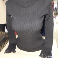 меки блузки с дантелка в осем цвята, снимка 7 - Блузи с дълъг ръкав и пуловери - 38727206