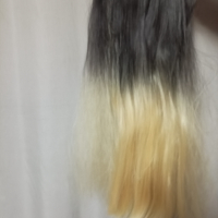 60 см Екстейшан коса омбре черно и руса с черна , снимка 2 - Аксесоари за коса - 36532627