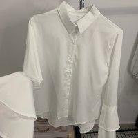 Бяла риза в размер L, снимка 10 - Ризи - 44096870