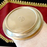 Немска чиния за хапки,купичка от калай,герб. , снимка 4 - Антикварни и старинни предмети - 33267673