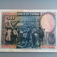 Банкнота - Испания - 100 песети | 1928г., снимка 2 - Нумизматика и бонистика - 39940557