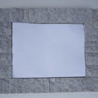ОГЛЕДАЛО със залепени ръчно дялани парченца от сив мрамор, снимка 2 - Декорация за дома - 38468823