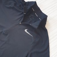 Nike Running Dri - Fit Stretch 3/4 Zip Mens Size M НОВО! ОРИГИНАЛ! Мъжка Спортна Блуза!, снимка 1 - Спортни дрехи, екипи - 44897853