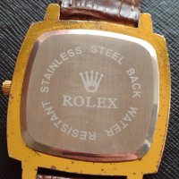 Марков унисекс часовник ROLEX SWISS MADE WATER RESIST с кожена каишка 38134, снимка 7 - Мъжки - 40754768