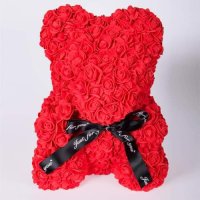 червено мече от рози , снимка 2 - Подаръци за жени - 43989217