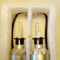 Комплект LED крушки за фарове H1, 5000K, снимка 6 - Друга електроника - 39397622