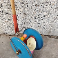 Стара метална детска играчка за бутане, снимка 2 - Колекции - 40017202