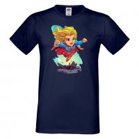 Мъжка тениска DC Super Girl Star Wars Игра,Изненада,Подарък,Геймър, , снимка 13 - Тениски - 36808460