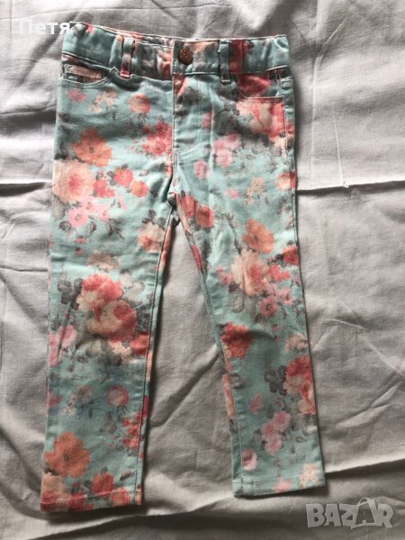 Дънки на цветя за момиче, снимка 1