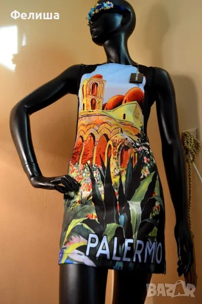 Брандова Силуетна Секси Впечатлителна Рокля PALERMO Италия, снимка 1