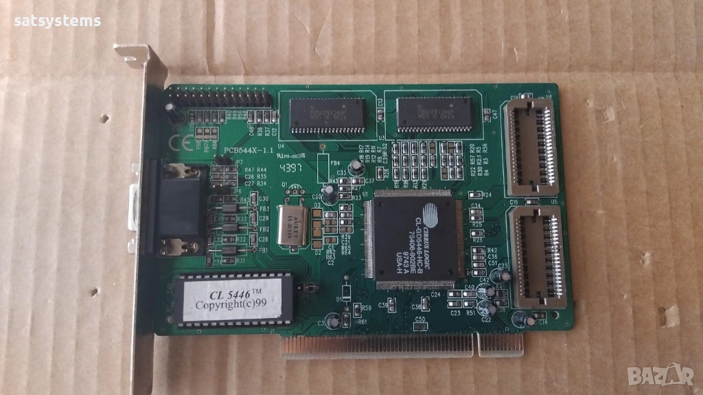 Видео карта Cirrus Logic CL-5446 1MB PCI, снимка 1