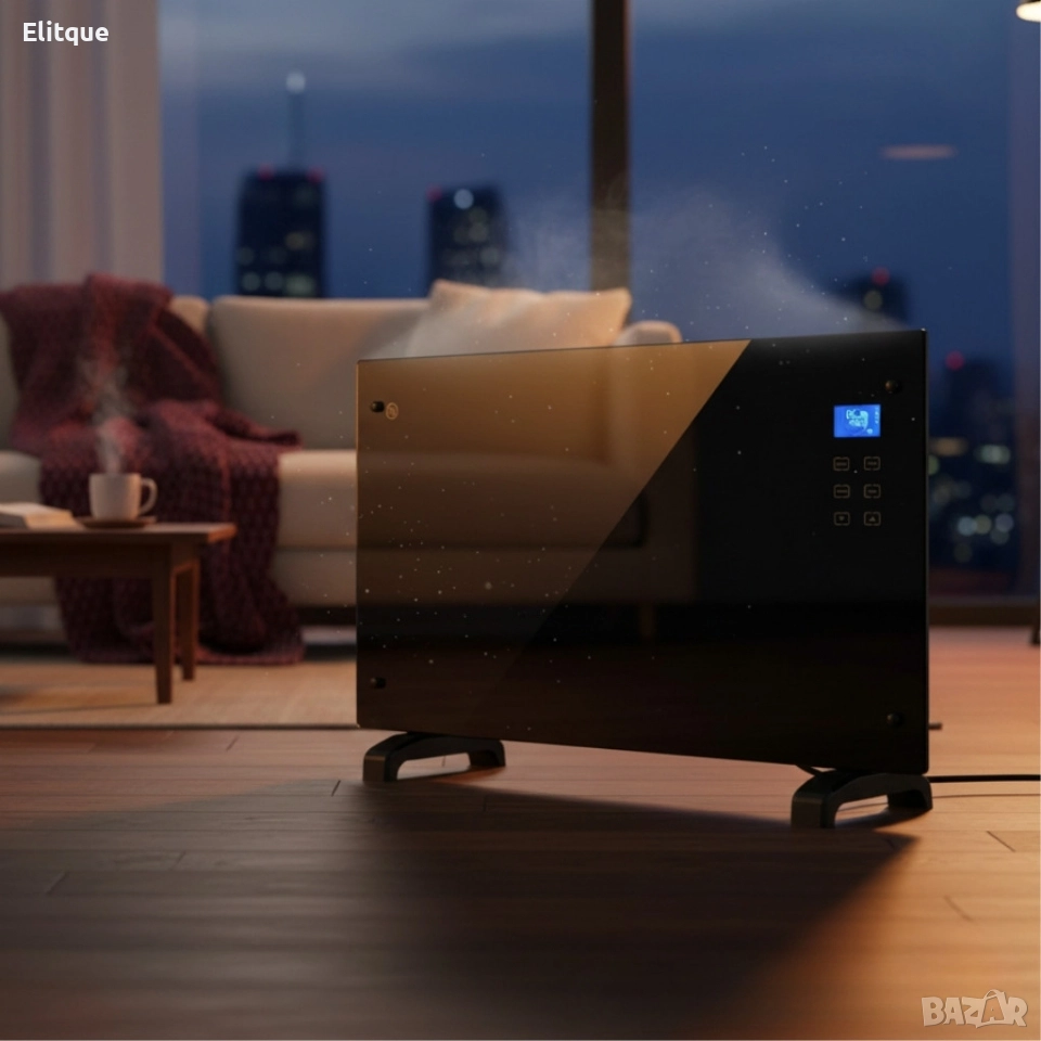 Електрически конвектор Heltes 2000W – Стилен и ефективен отоплителен уред с LCD дисплей, снимка 1