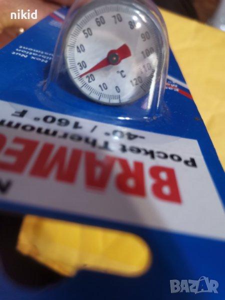 Метален кухненски готварски сладкарски термометър и барбекю месо, снимка 1