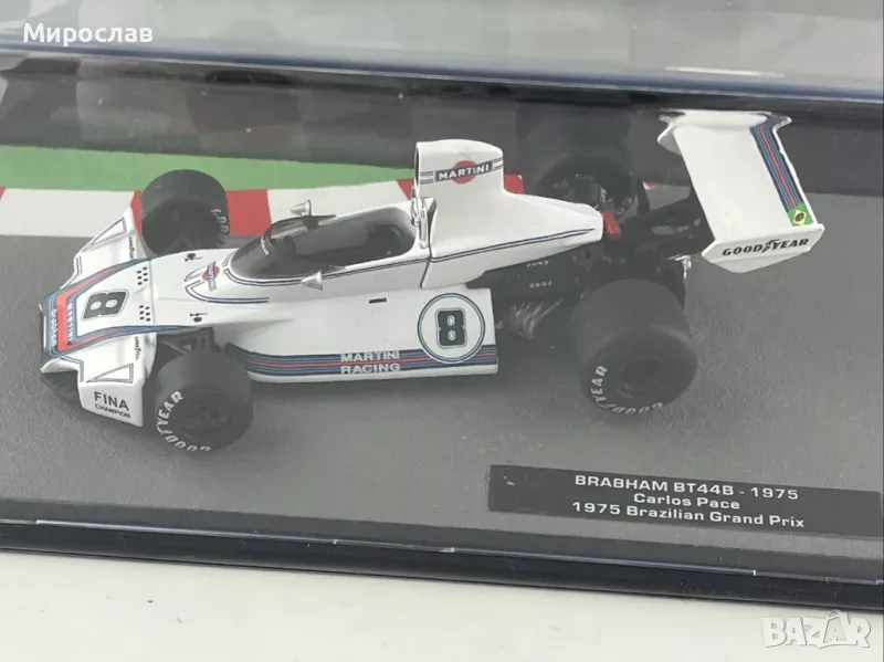 1:43 ATLAS BRABHAM BT44B- 1975 Carlos Pace БОЛИД ФОРМУЛА, снимка 1