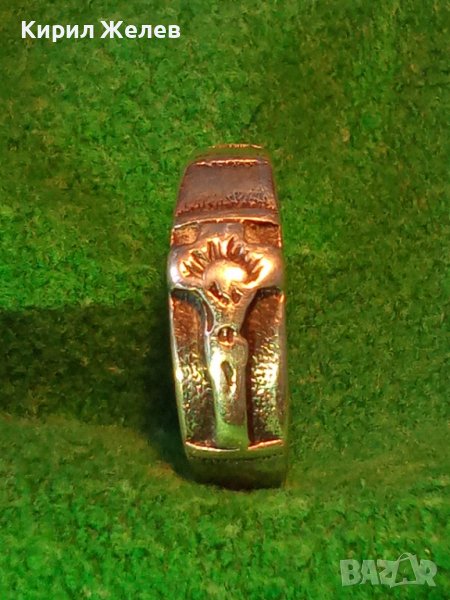 СРЕБЪРЕН КРЪСТООБРАЗЕН ПРЪСТЕН СРЕБРО 925 МАЙСТОРСКА ОРИГИНАЛНА БИЖУТЕРИЙНА ИЗРАБОТКА 22692, снимка 1