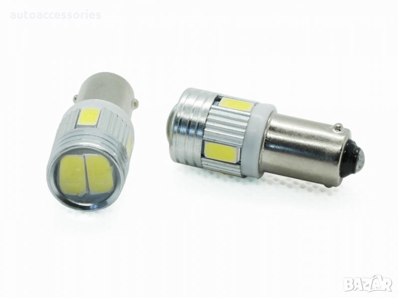 3000051351 Комплект LED диодни габаритни крушки AMIO BA9xS H6W, снимка 1
