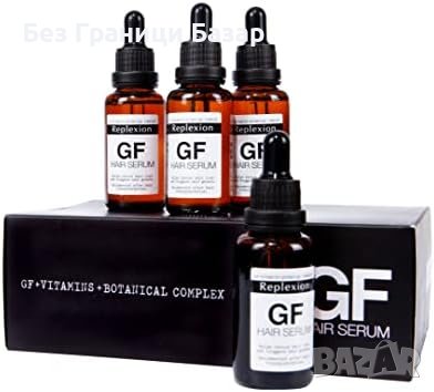 Нов Комплект 4 броя Серум за Растеж на Косата - Силна Формула против Косопад, снимка 1