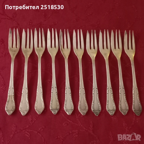 Старинни посребрени вилици , снимка 1