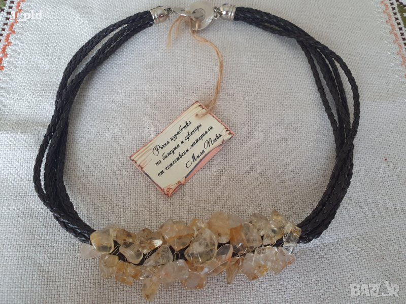 Ръчно изработено колие с естествени камъни, снимка 1