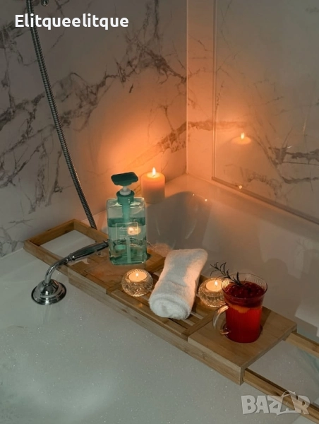 Бамбукова масичка за вана – съвършенство за вашата релаксация, снимка 1