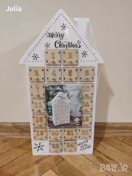 Дървен Коледен календар, снимка 1