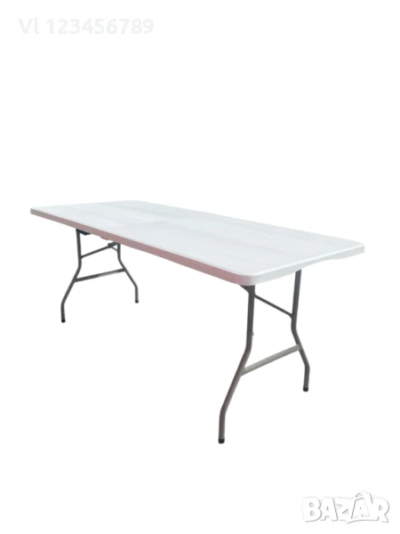 Сгъваема маса за къмпинг или градина, тип куфар, 180x74x74, снимка 1