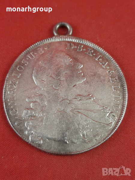 Сребърна монета PATRONA BAVARIA 1760  /Висулка/ , снимка 1