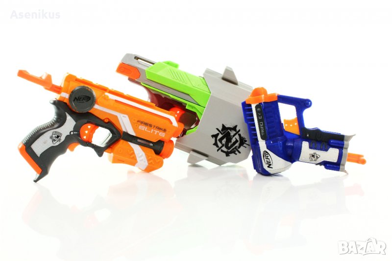 Nerf Hasbro Zombie Sidestrike + Elite Firestrike + Elite Triad Ex3, снимка 1