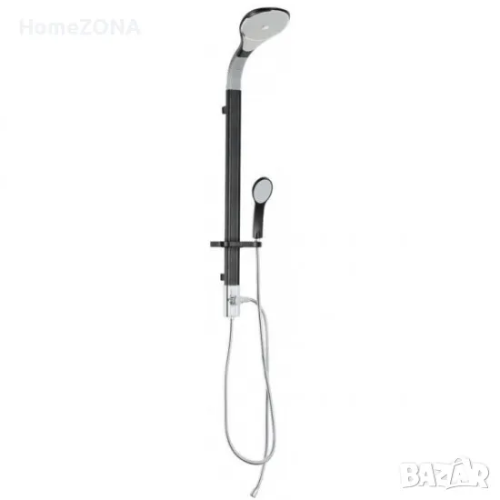 Душ комплект "SUPER FLEX", бял-черен, снимка 1