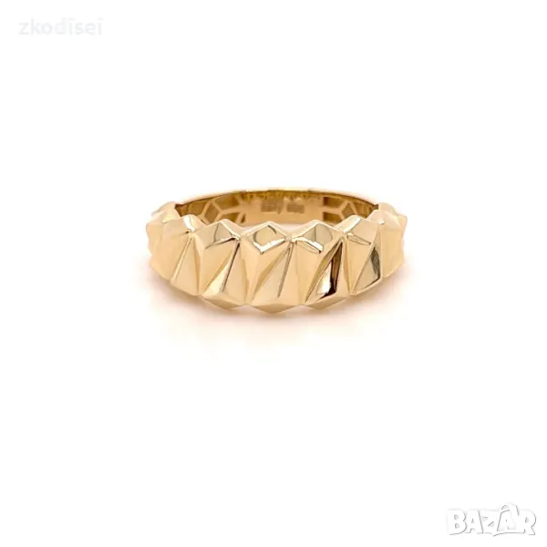 Златен дамски пръстен 2,45гр. размер:56 14кр. проба:585 модел:26659-5, снимка 1