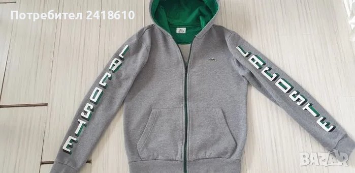 Lacoste Sport Full Zip Hoodie Mens Size 2 - XS - S ОРИГИНАЛ! Мъжка Качулка с цял цип!, снимка 1