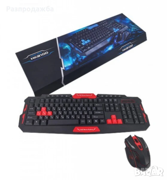 Безжична клавиатура и мишка - Обхват до 10 метра., снимка 1