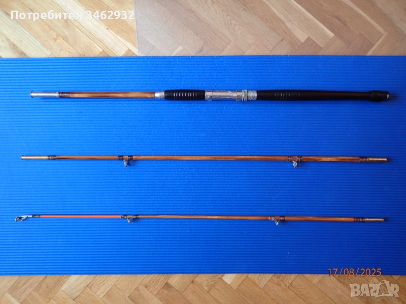 Бамбуков шестостенен, риболовен прът. , снимка 1