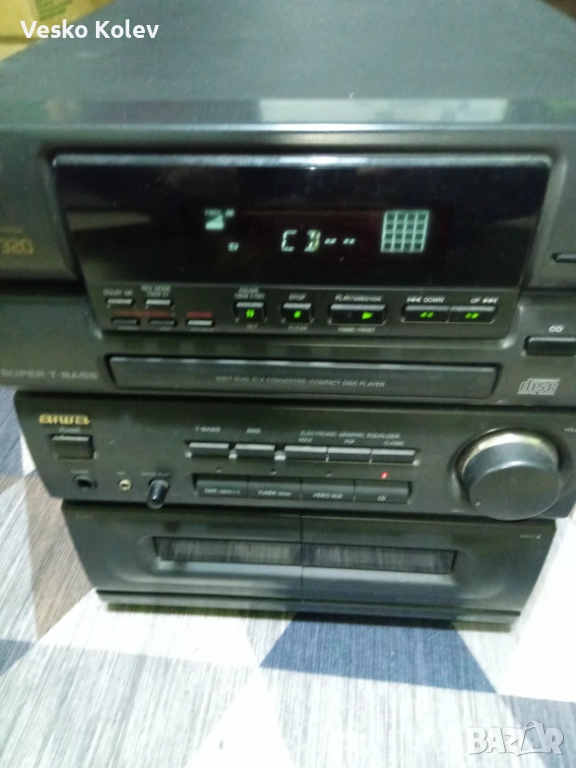 уредба AIWA SUPER TBASS DIGITAL AUDIO SYSTEM, снимка 1