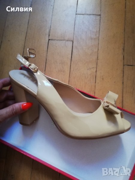 Нови бежеви сандали за 20 лв , снимка 1