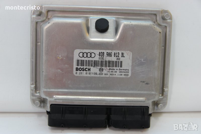 Моторен компютър Audi A4 B5 (1994-2001г.) 038 906 012 BL / 0 281 010 199 / 038906012BL / 0281010199, снимка 1