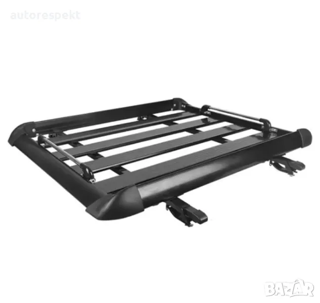 Багажник за покрива на автомобила 160 х 110 х 9 см + напречни греди, снимка 1