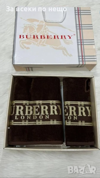 Burberry Луксозни Хавлии - 2бр. в кутия - Налични Различни Цветове Код E692, снимка 1