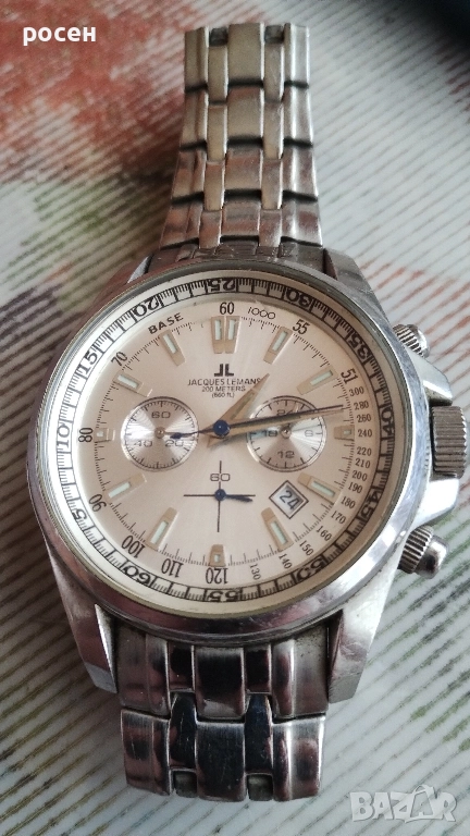 електронен часовник хронограф. jacues lemans., снимка 1