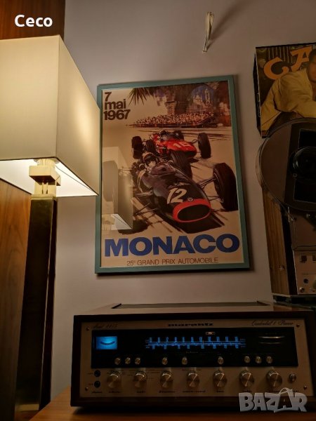  Vintage Ретро Постер Formula 1, Monaco, Monte Carlo 50см/70см+рамка IKEA , снимка 1