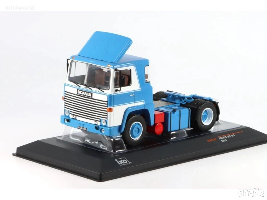 Scania LBT 141 влекач 1976 - мащаб 1:43 на IXO моделът е нов в PVC дислей-кейс, снимка 1