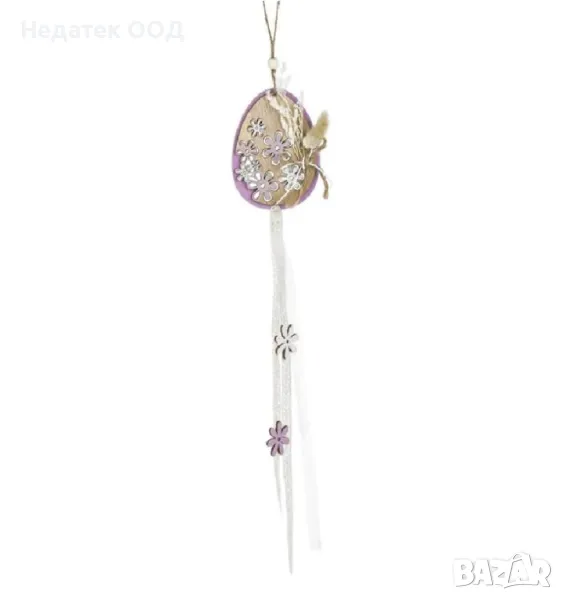 Великденска висяща дървена украса,  48 см, снимка 1