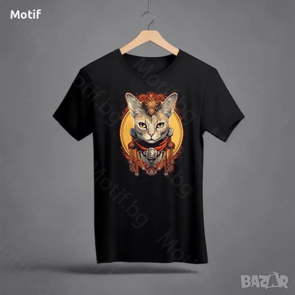 Тениска с цветна щампа Абисинска котка / Abyssinian Cat, снимка 1