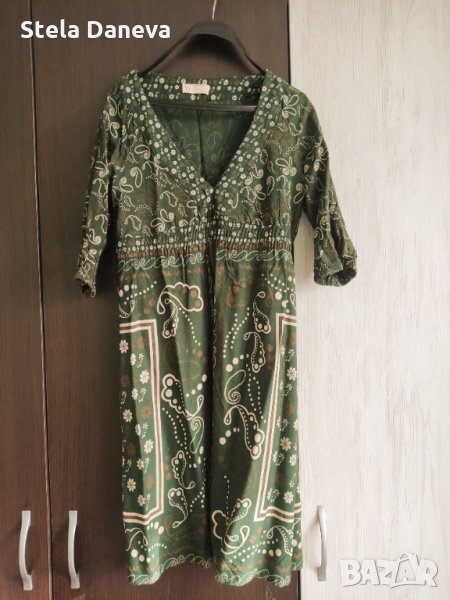 Удобна рокля с 3/4 ръкави, размер с, снимка 1