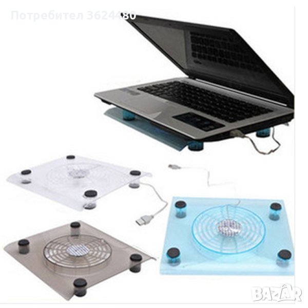  охладителна поставка с голям вентилатор, снимка 1