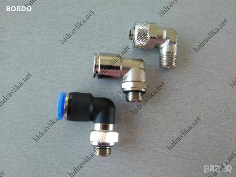 Бързи връзки коляно за шлаух G1/8-Ф8, снимка 1