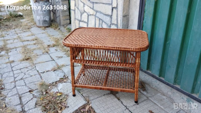 плетена ратанова маса, снимка 1