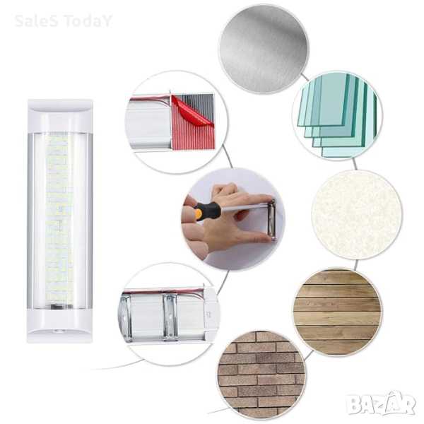 Лампа интериорна, 30СМ, 12V LED, снимка 1