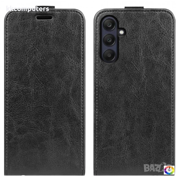 Samsung Galaxy A26 5G Flip3 Кожен Калъф и Скрийн Протектор, снимка 1